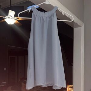 Elegant Light Blue Women's Blouse